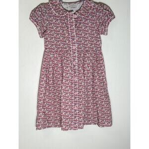 NWT Girls The Heritage Collection Girls Floral Button Front Cap Puff Sleeve Sz 6